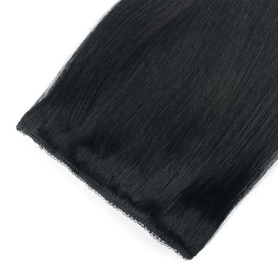 Clip In Human Hair Extensions Jet Black 1#