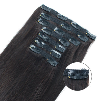 Clip In Hair Extensions For Thin Hair Off Black 1B#