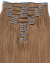 Deluxe Star 160g Clip In Hair Extensions Ash Brown 8#