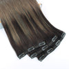 Clip In Hair Extensions Remy Human Hair Balayage B2-6#