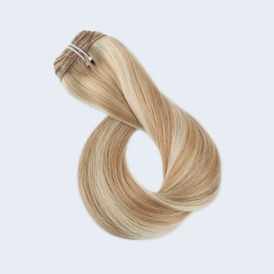 Clip In Hair Extensions Remy Human Hair Highlight P12-60#
