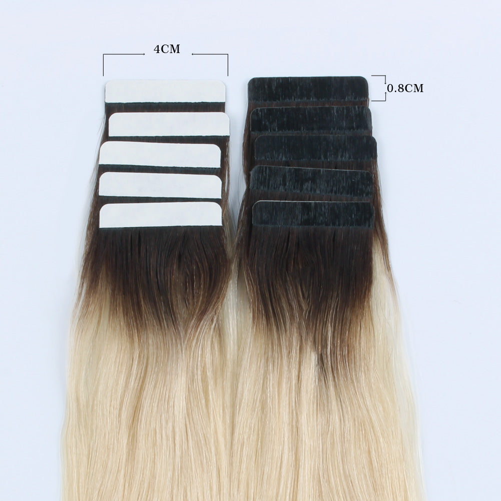 Adorable Star Tape In Hair Extensions Rooted Color 2/60#